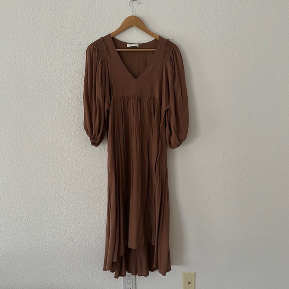 Brown Midi Dress - Picture 1 of 5